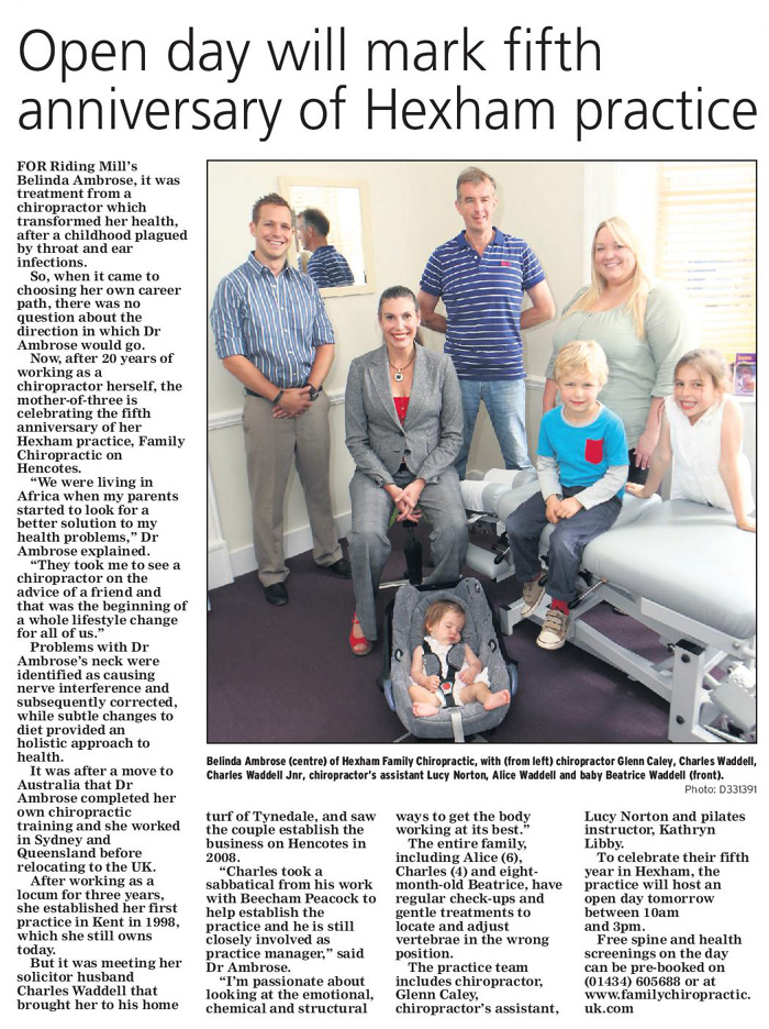 family chiro article