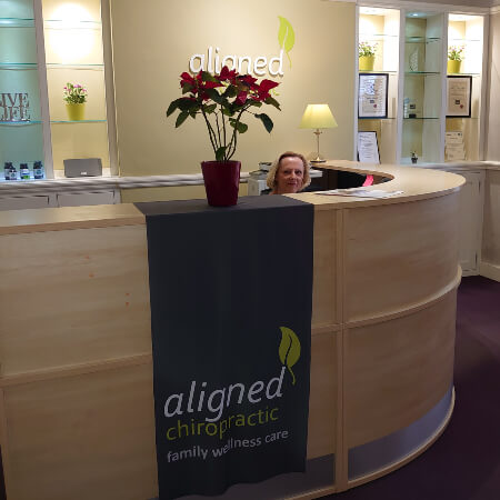 Aligned Family Chiropractic reception area