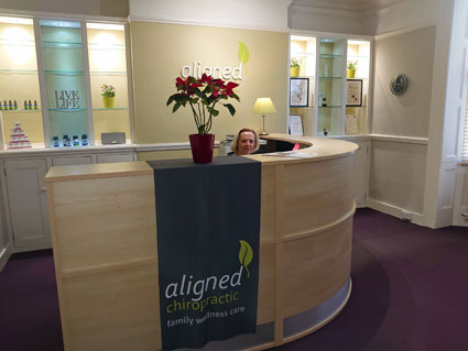 Aligned Family Chiropractic front desk