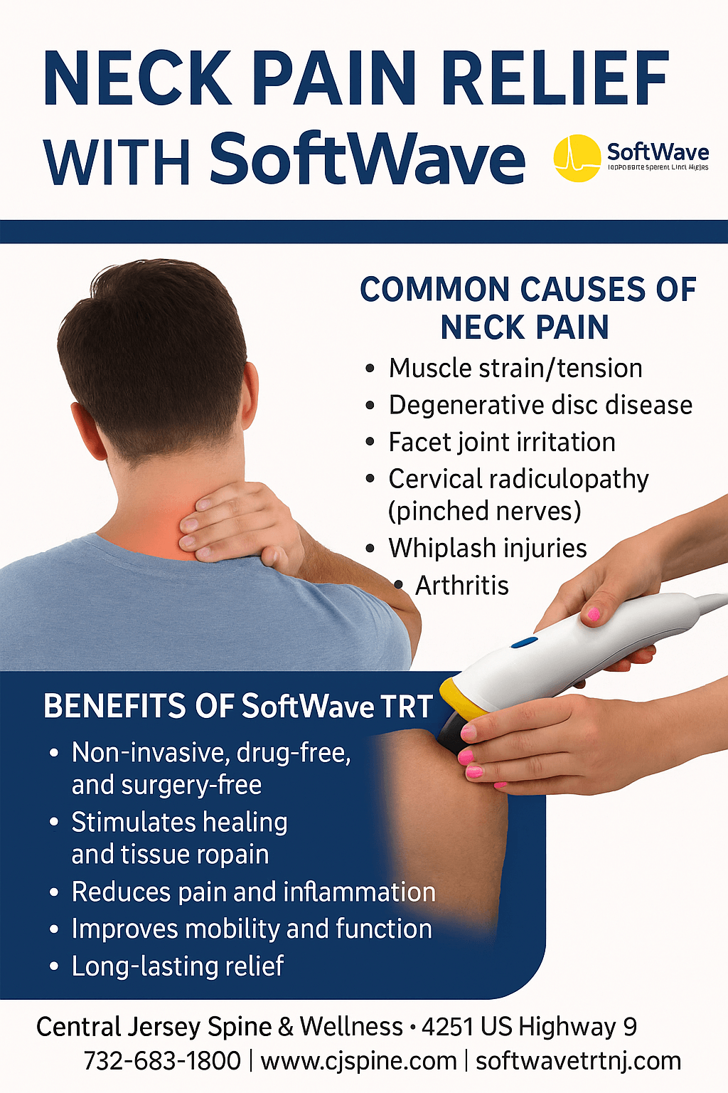 Neck Pain Relief With Softwave TRT