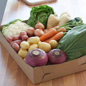Box of fresh produce