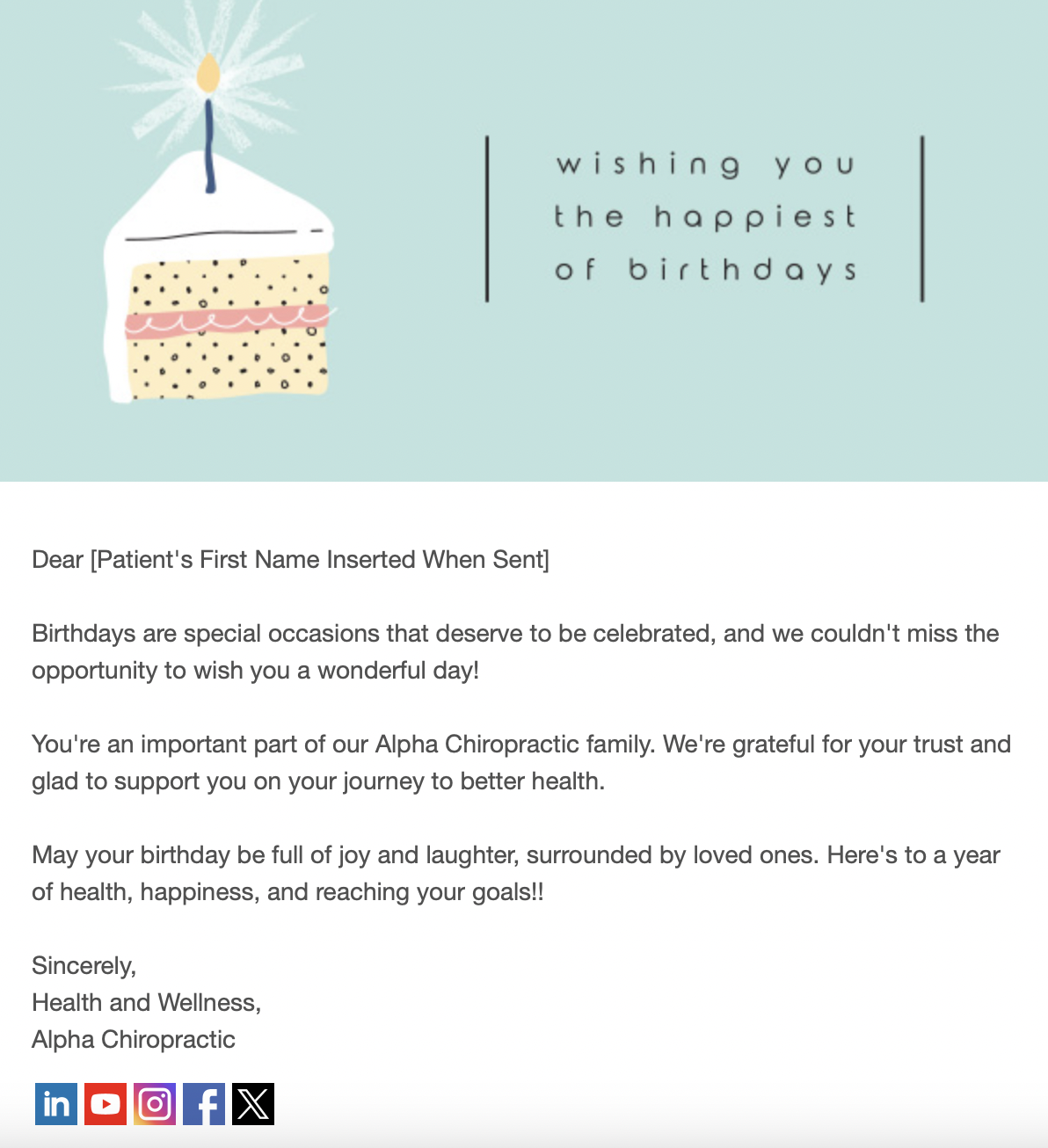 happy birthday email