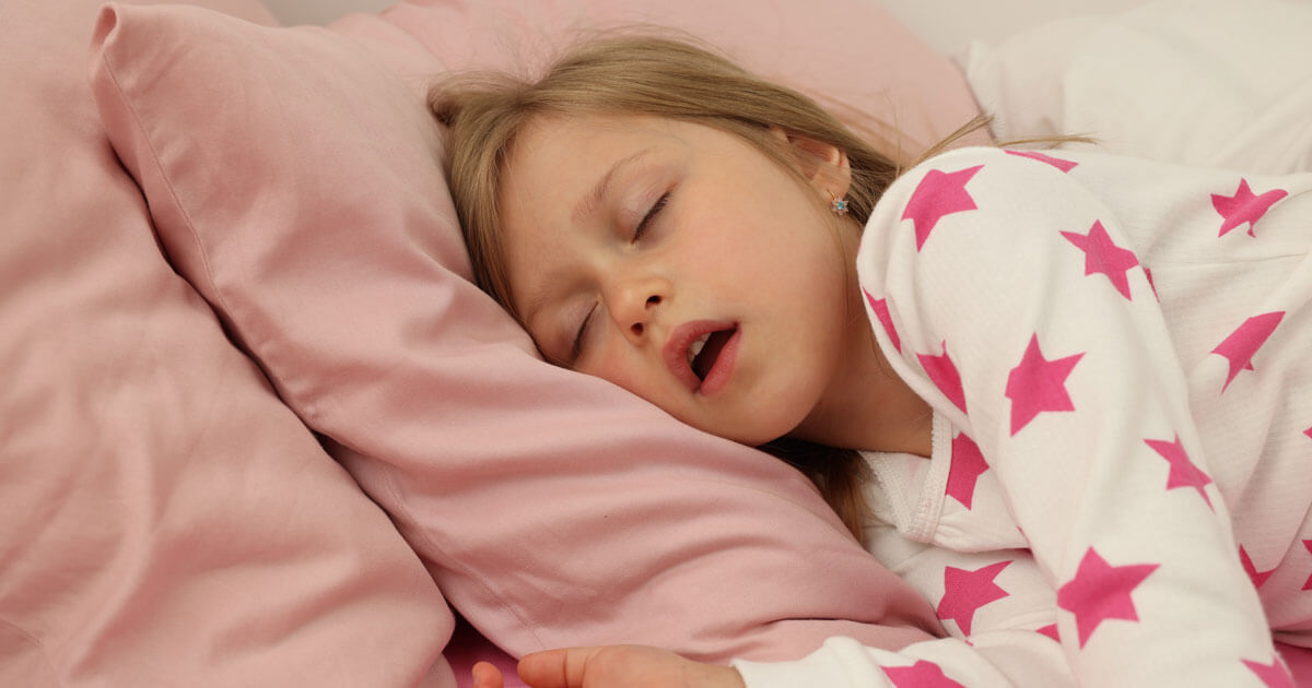  little girl sleeping with mouth open