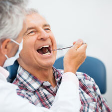 Man in dental chair