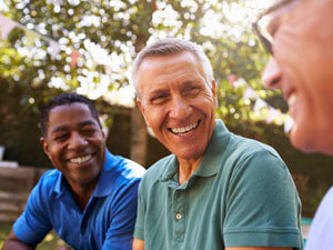 Older man smiling