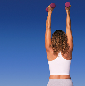 Woman exercising