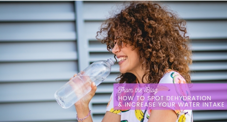 Woman drinking water