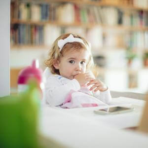 Child sucking their thumb.