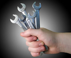 Hand holding tools