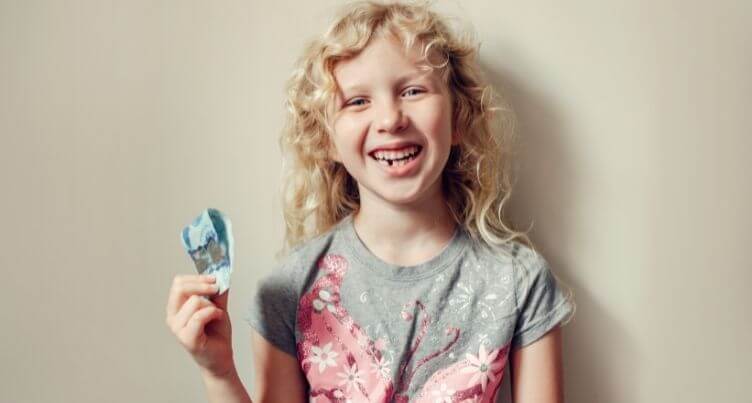 Child with missing tooth.