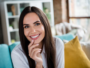 Woman pretty smile