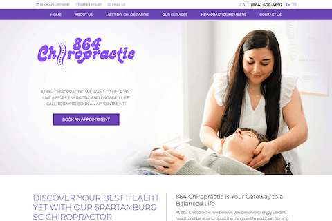 864 chiropractic website