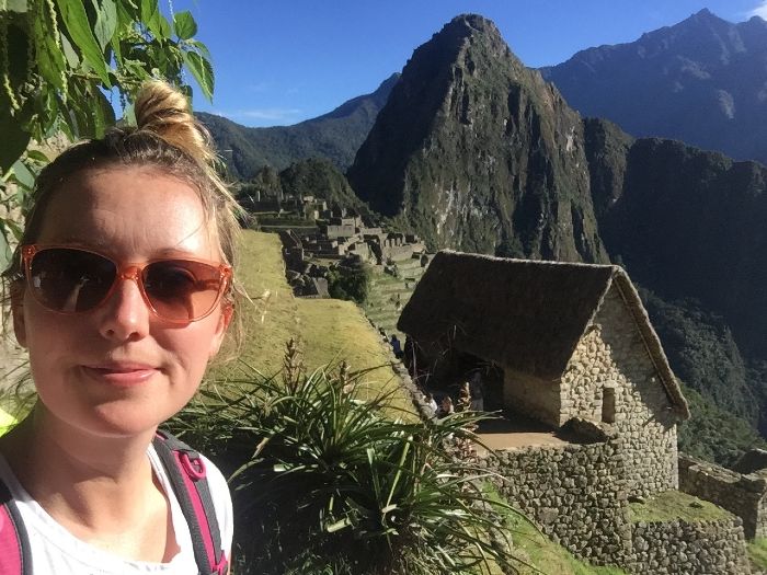 Marisa Battistel at Machu Picchu