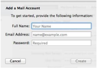 Add a mail account example