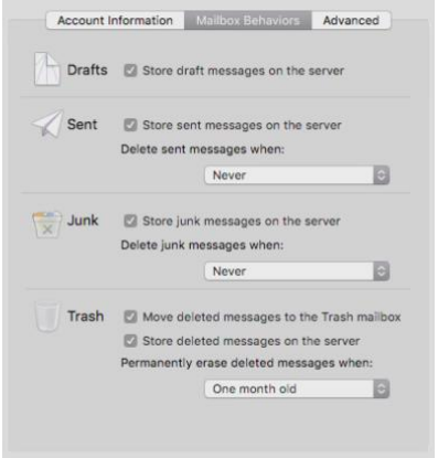 Mailbox Behaviors Example