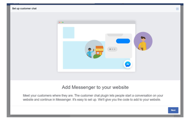 add messenger to website