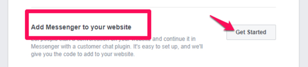 add messenger to website