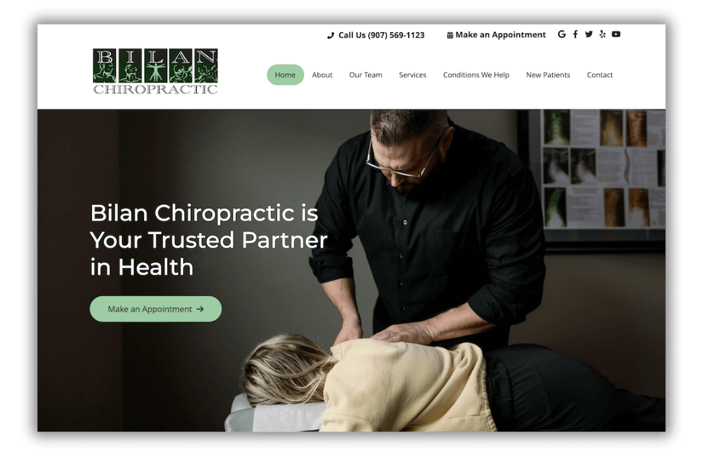 Bilan Chiropractic Homepage