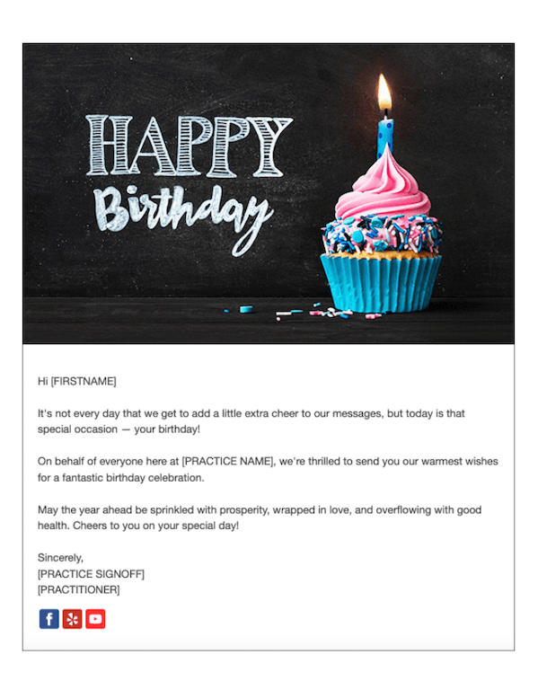 example birthday email