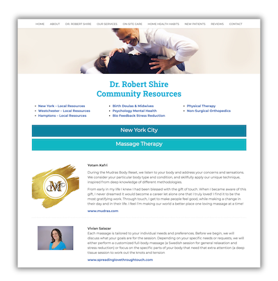 Dr. Shire Community Resources
