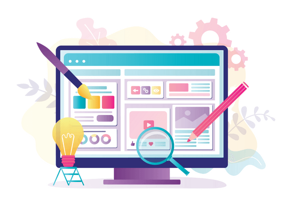 Website conversion illustration