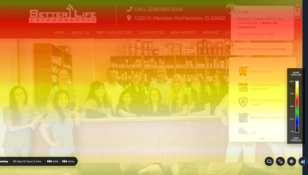 Example heat map