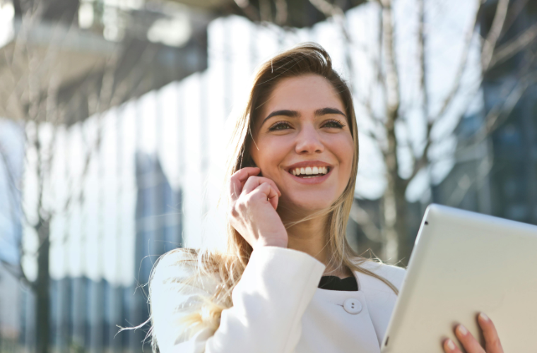 lady-smiling-on-phone