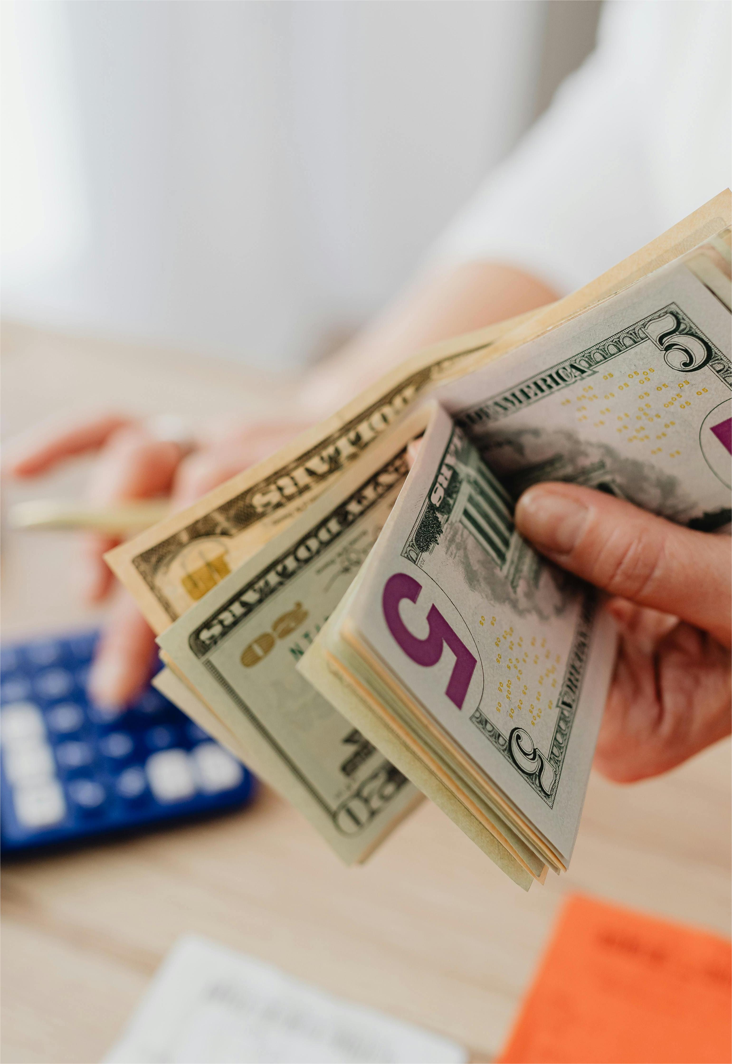 woman working on marketing budget