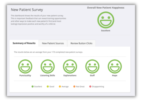 Perfect Patients<br />
New Patient Survey Screenshot