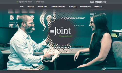 The Joint Australian Chiropractic Website Example