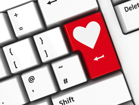 Heart on a keyboard