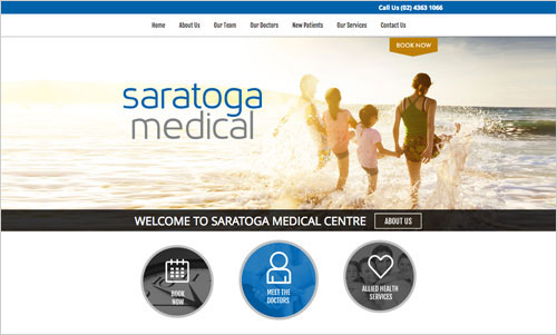 Saratoga Medical Website Design