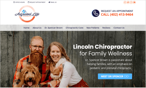 Adjusted Life Chiropractic Website
