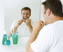 Flossing once each day keeps plaque at bay!