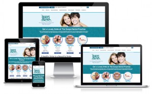 Dental website design example