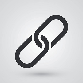 Black link icon
