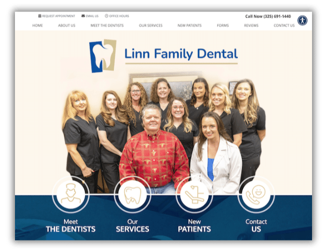 Linn Family Dental Website