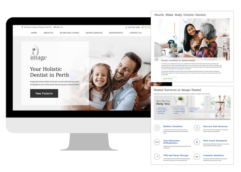 holistic dental website example