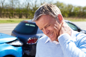 Man with neck pain