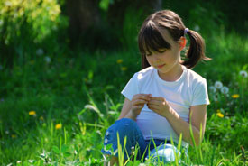 girl in the meadow