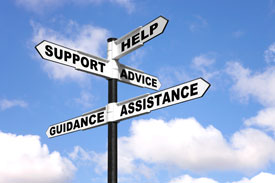 Assistance and Advice signs