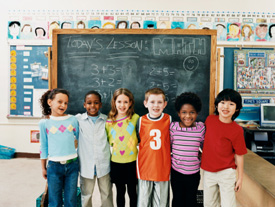 kids in a classroom