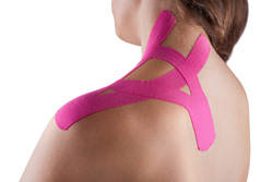 Woman with Kinesio taping