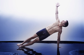 Man doing yoga