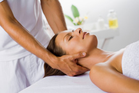 woman having a massage