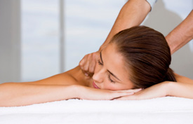 Woman massage session