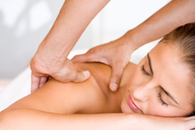 Woman getting massage