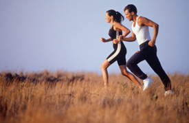 Runners in Field