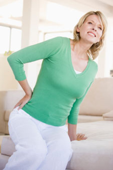 woman with hip pain