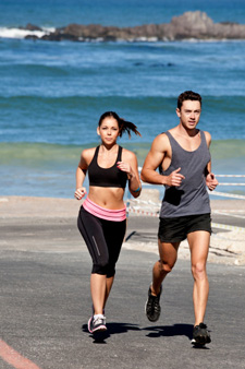 Runners on Beach